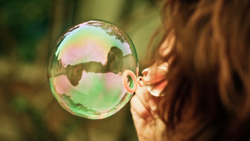 Photo “Girl with Bubble” by Viktor Hanacek